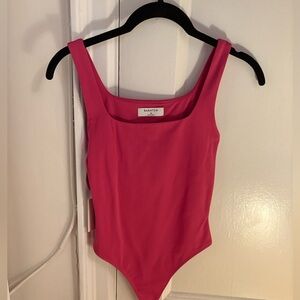 Aritzia NWT Contour Squareneck Bodysuit in Pink XS